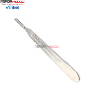 Couteau à scalpel chirurgical manuel professionnel en acier inoxydable, manche n°4, 20 lames stériles réutilisables pour la coupe médicale et dentaire - Product Image 4