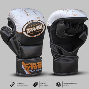 ถุงมือ MMA Farabi แบบเต็มนิ้ว หนัง PU สำหรับผู้ใหญ่ ฝึกศิลปะการต่อสู้ ป้องกันมือ  รับสั่งทำโลโก้ หนังเทียม - Product Image 3