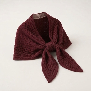 Chal de Punto Grueso de Imitación de Cachemira con Borlas para Otoño e Invierno, Estilo Étnico Europeo y Americano para Mujer - Product Image 3
