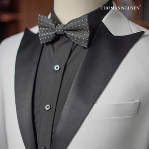 Bespoke White Champagne Chic Tuxedo - High-end Men's 2-Piece Tailored Suit | <b>Wedding</b> Collection | Vietnam - Product Image 2