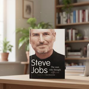 Steve Jobs, el hombre que pensaba diferente, por la autora Karen Blumenthal, libro de bolsillo con tapa blanda personalizada. - Product Image 3