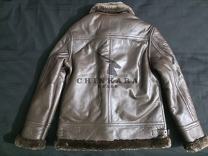 Chaquetas Bomber B-3 para Hombre de Alta Calidad, Cuero de Oveja Auténtico, Cuello Alto, Bolsillos Delanteros, Resistentes al Viento y Transpirables - Product Image 2