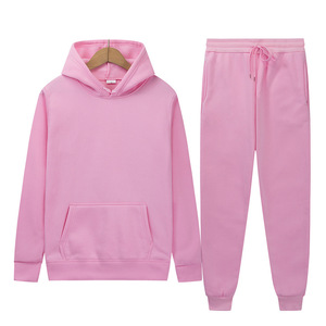 Ensemble de survêtement en coton pour homme, couleur unie, longueur intégrale, respirant, décontracté, avec cordon de serrage, poches, coupe classique - Product Image 6