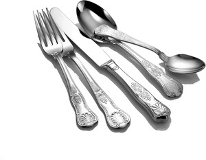 Superbe ensemble moderne de prestige brillant, finition argentée élégante pour les repas spéciaux, par des exportateurs indiens - Product Image 5