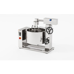Olla de vapor rotativa por inducción con camisa térmica Amicook 380V/440V, modelo Amicook, robusta, higiénica, comercial, compacta, moderna, para cocinar y freír. - Product Image 2