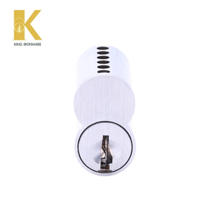 Cilindro de Cerradura para Puerta con Múltiples Opciones de Ranura, Latón Cromado Satinado, Ranura G de 6 Pines SFIC para Seguridad en Edificios Comerciales - Product Image 2