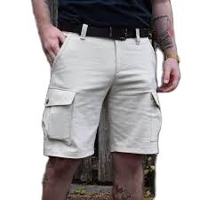 4 bolsillos Cargo pantalón corto personalizado su marca Premium algodón cremallera mosca moda cómodo invierno verano otoño primavera - Product Image 4