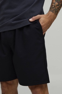 Shorts taille haute pour hommes, style streetwear, amples, unis, en coton, pour le sport, collection printemps - Product Image 5
