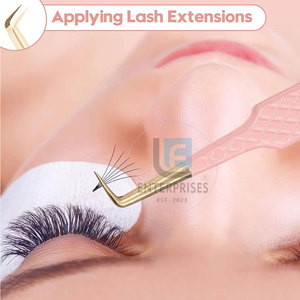 Outils de beauté en acier inoxydable de qualité supérieure, pinces pour extensions de cils avec un design unique, réutilisables et durables - Product Image 6