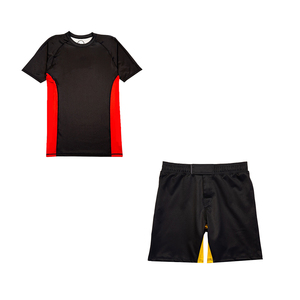 Conjunto de Rashguard y Pantalones Cortos de Artes Marciales Mixtas (MMA) Transpirables, Personalizados con Marca, Unisex, Ligeros, de Poliéster y Spandex, para Grappling y Fitness - Product Image 5