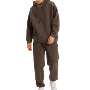 Survêtements pour hommes surdimensionnés et élégants personnalisés, de haute qualité, avec tissu respirant, logo brodé, survêtements pour hommes - Product Image 2