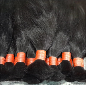 Cabello Humano Ondulado Natural de 12 Pulgadas, Color Marrón Claro, Cabello Indio Remy Virgen para Trenzas, Cabello de Una Sola Capa Sin Trama, Extensiones de Cabello Suaves y Naturales - Product Image 2