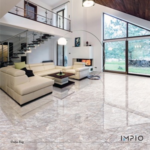 Baldosas de porcelana modernas con diseño de mármol brillante de 600X600 de alta calidad, azulejo pulido de pared esmaltada, suelo, función de ladrillo refractario - Product Image 3