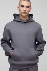 เสื้อฮู้ดดี้คุณภาพสูงไซส์ใหญ่พิเศษ สกรีนโลโก้ได้ตามต้องการ เสื้อพูลโอเวอร์ไซส์ใหญ่ สวมใส่สบาย ผลิตจากผ้าฝ้าย สำหรับผู้ชาย มีจำหน่ายแล้ว - Product Image 4