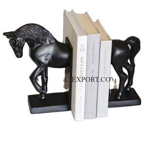 La plus haute qualité noir brillant poli cheval conception métal fer serre-livres dessus de Table décoratif lit chambre serre-livres au prix le plus bas - Product Image 1