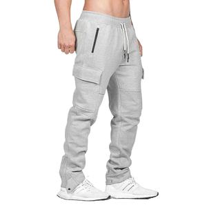 <b>Men's</b> Polyester Straight Mid Breathable Lightweight Drawstring Closure <b>Cargo</b> <b>Joggers</b> Pants Pockets for Gym Running Casual 2026 - Product Image 1
