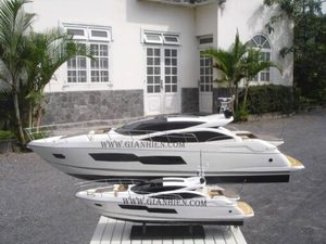 GIA NHIEN CO. LTD Vietnam SUNSEEKER PREDATOR 80 Yate de Madera Modelo a Escala Hecho a Mano Decoración Marítima SB0081P - Product Image 2