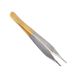 Pinzas Adson Marrones de Alta Calidad, Pinzas Quirúrgicas de Precisión para Tejidos, Fabricante Mayorista - Product Image 3