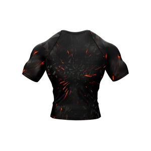 Camiseta Deportiva de Poliéster de Secado Rápido con Estampado por Sublimación para Hombre, Talla Adulto, Manga Corta, para Lucha, Kickboxing, Ji Rash Guard - Product Image 4