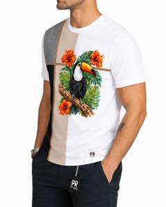 T-shirt streetwear de luxe surdimensionné pour homme, logo imprimé personnalisé, coton épais, col uni, impression numérique personnalisée - Product Image 5