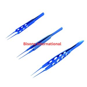 Pinzas de Sutura Rectas de Alta Calidad BISONS, Instrumento Quirúrgico Oftálmico, Pinzas de Microcirugía de Titanio - Product Image 1