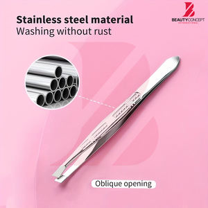 Pinzas de Punta Inclinada de Calidad Profesional para Dar Forma a las Cejas, Extractor de Vello de Acero Inoxidable de Alta Precisión, Herramientas de Belleza para Esteticistas - Product Image 4