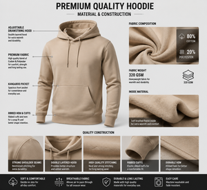 Premium Cotton Fleece Pullover <b>Hoodie</b> OEM ODM Custom Apparel Manufacturer - Product Image 5