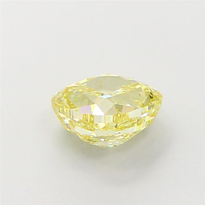 Pierre précieuse taille coussin, éclat radieux, bijou de luxe élégant, diamant jaune vif certifié cultivé en laboratoire - Product Image 5