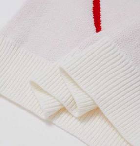 Suéter de Lujo con Cuello Redondo, Transpirable, de Corte Holgado, Tejido de Punto, Jersey de Algodón Suave para Otoño e Invierno, Uso Casual - Product Image 4