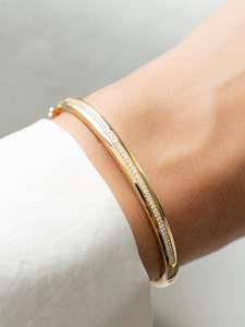Pulsera de Zirconia Circular Minimalista Más Vendida, Joyería Fina Natural y Elegante para Uso Diario, Pulsera de Diamantes - Product Image 5