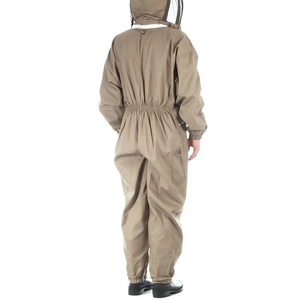 Nouvelle tenue d'apiculteur professionnelle couleur café, ventilée, avec fermeture éclair sur le devant, poignets élastiques, voile en maille, protection intégrale du corps pour l'apiculture - Product Image 2
