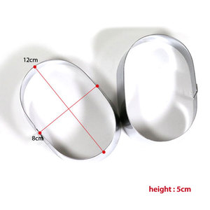 Stainless Steel Oval <b>Cake</b> Ring <b>Mold</b> Adjustable Non-Stick Eco-Friendly Handmade Baking Mould for Fondant Mousse and Pastries - Product Image 6