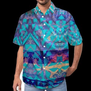 Chemise Homme Manches Courtes Olymésienne à Motif Tribal Elei Personnalisé, Confortable, Respirante, Infroissable, Idéale pour l'Été, Décontractée ou Formelle - Product Image 6