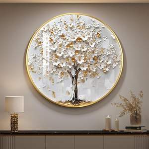 Moderno Árbol Metálico de Pared con Luces LED, Elegante Decoración de Pared, Diseño Real Maravilloso, Adornos Metálicos Modernos para Pared - Product Image 1