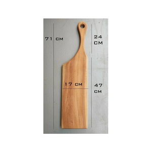 Planche à découper en bois massif naturel, planche à découper artisanale de qualité supérieure, planche de service rustique pour la cuisine avec grain de bois organique - Product Image 6