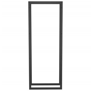 Support à bois de chauffage en acier noir mat 19.7 "x 11" x 52 "pour ensembles et accessoires de cheminée - Product Image 3