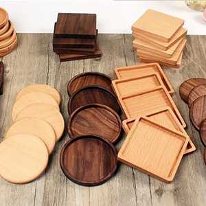 Juego de Posavasos de Madera Hechos a Mano, Más Vendidos, con Logotipo Personalizado, para Promoción Corporativa, Portavasos para Té, Soporte para Mesa de Café, para Amigos - Product Image 3