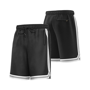 Custom <b>Men</b> 100% Cotton Anti-Wrinkle Casual Mid Elastic Waist Quick Dry Breathable Solid <b>Pattern</b> Knitted Sports <b>Shorts</b> Front OEM - Product Image 3