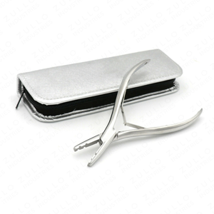 คีมต่อผมแบบหนาพิเศษ สปริงคู่ สแตนเลส พร้อมกระเป๋าหนัง ใส่โลโก้ได้ - Product Image 6