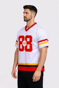 Conjunto de Camiseta y Pantalones Cortos de Fútbol Americano de Primera Calidad, Uniforme Deportivo Transpirable, Ropa de Equipo Personalizada para Entrenamientos y Partidos - Product Image 4