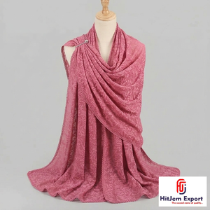 Soft Touch Neckwear Fabric Cotton Viscose Polyester Lightweight Woven <b>Scarf</b> Textile Fashion Accessory OEM ODM Private Label Supp - Product Image 1