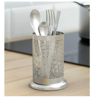 Tempat Sendok Stainless Steel Tempat Peralatan Dapur Tempat Sendok Stainless Steel Untuk Penyimpanan Peralatan Makan Dapur