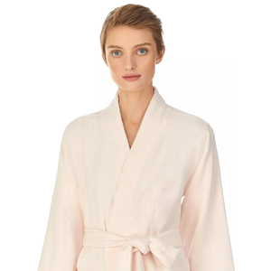 Peignoir de luxe unisexe noir à capuche, séchage rapide, doux, idéal pour la maison ou l'hôtel, avec logo personnalisé, pour femme - Product Image 4
