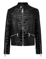 Jaket kulit asli buaya buatan tangan, untuk hadiah ulang tahun pria