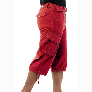 Pantalones Cortos Cargo de Lona para Hombre, 100% Algodón, Casuales, Antiarrugas, Transpirables, de Cintura Alta, Color Sólido, Nueva Llegada, Venta al Por Mayor - Product Image 2