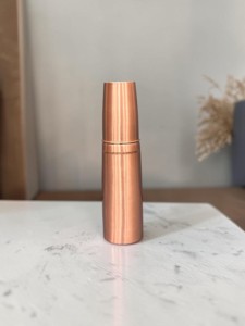 Eco-Friendly <b>Copper</b> <b>Bottle</b> with <b>Drinking</b> Cup from Indian exports international. ( Certified pure <b>copper</b> ) - Product Image 1