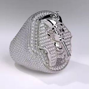 Anillo de compromiso y boda clásico para hombre con diamante solitario cultivado en laboratorio, corte corazón, en oro amarillo, VVS, D, de 0.5CT, 1CT, 2CT, 3CT, personalizado - Product Image 1