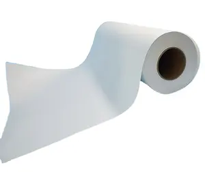 Papel branco de sublimação de tinta para máquina de prensa térmica, papel de transferência de calor de alta taxa de secagem rápida