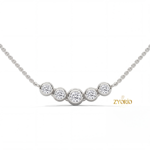 Collar con Colgante de Diamante Cultivado en Laboratorio con Engaste de Bisel, Cadena de Oro de Plata Esterlina 925, Collar Solitario para Mujer, Joyería Minimalista - Product Image 6