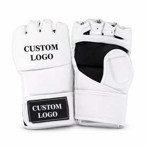 Guantes profesionales de lucha MMA Guantes de cuero para pelear Boxeo MMA Saco de boxeo Entrenamiento Artes marciales Guantes DE LUCHA UFC - Product Image 1